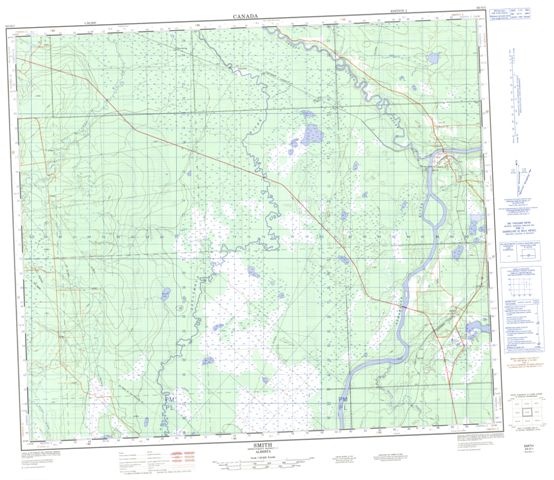 Smith Topographic Paper Map 083O01 at 1:50,000 scale