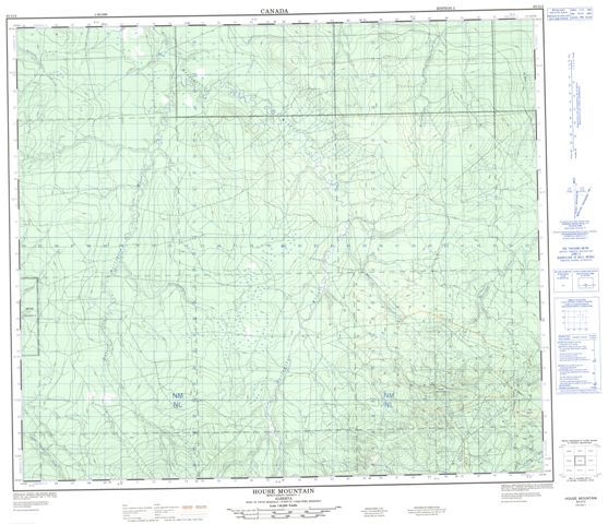 House Mountain Topographic Paper Map 083O04 at 1:50,000 scale