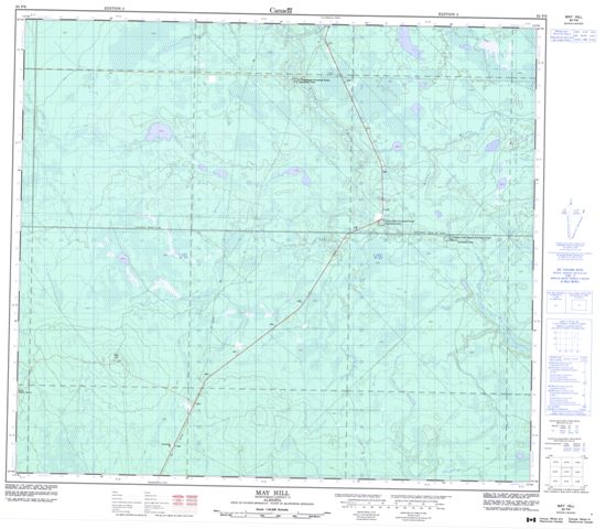 May Hill Topographic Paper Map 083P09 at 1:50,000 scale