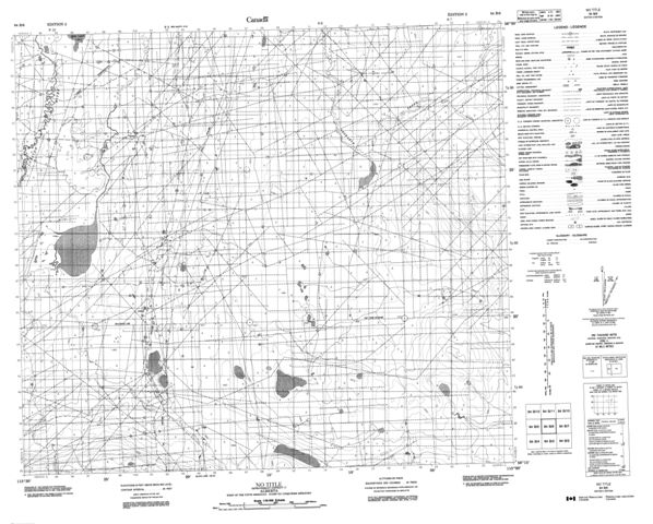 No Title Topographic Paper Map 084B06 at 1:50,000 scale