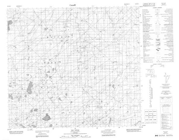 No Title Topographic Paper Map 084B12 at 1:50,000 scale