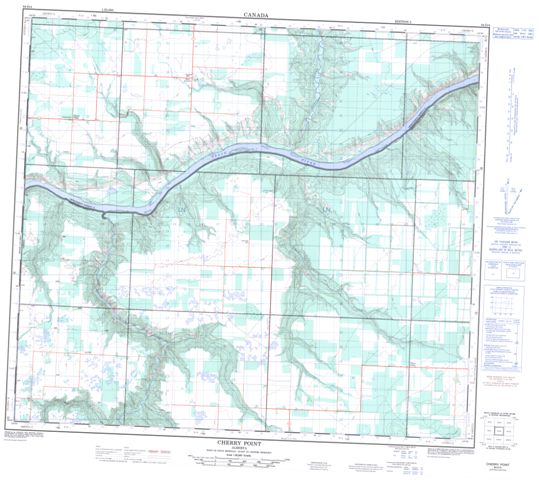 Cherry Point Topographic Paper Map 084D04 at 1:50,000 scale