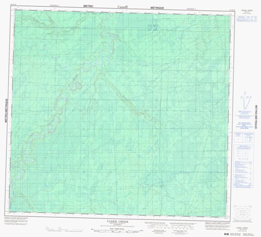 Vader Creek Topographic Paper Map 084E10 at 1:50,000 scale