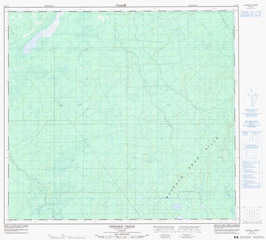 Chester Creek Topographic Paper Map 084F02 at 1:50,000 scale