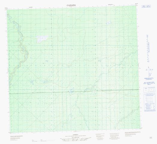 No Title Topographic Paper Map 084J02 at 1:50,000 scale