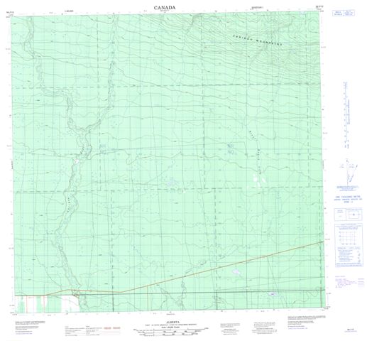 No Title Topographic Paper Map 084J12 at 1:50,000 scale