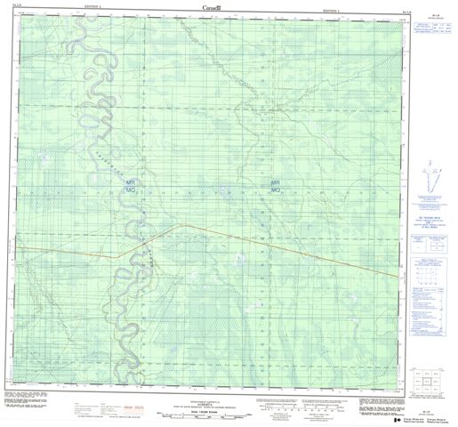 No Title Topographic Paper Map 084L09 at 1:50,000 scale