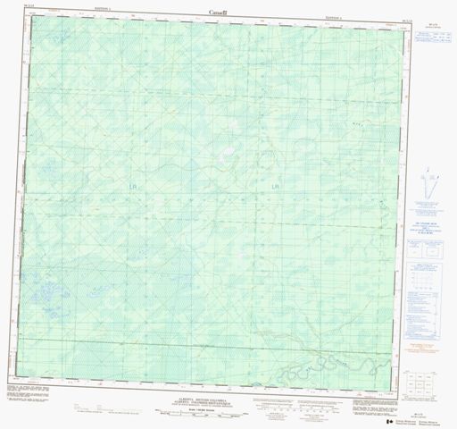 No Title Topographic Paper Map 084L13 at 1:50,000 scale