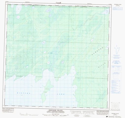 Kirkness Island Topographic Paper Map 084M15 at 1:50,000 scale