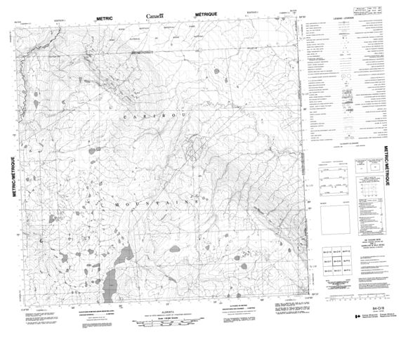 No Title Topographic Paper Map 084O08 at 1:50,000 scale