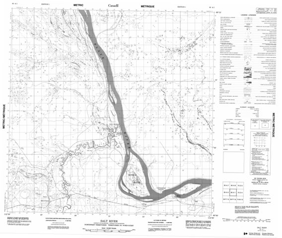 Salt River Topographic Paper Map 085A01 at 1:50,000 scale
