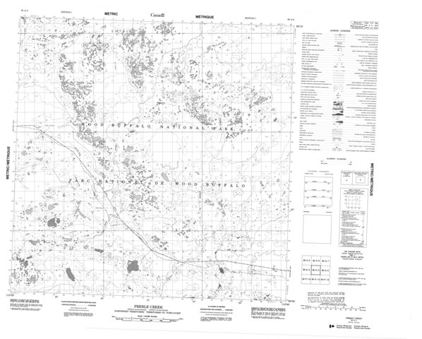 Preble Creek Topographic Paper Map 085A03 at 1:50,000 scale