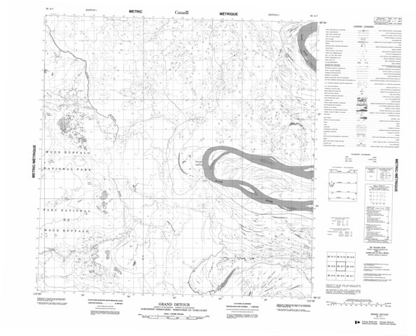 Grand Detour Topographic Paper Map 085A07 at 1:50,000 scale