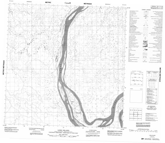Long Island Topographic Paper Map 085A14 at 1:50,000 scale