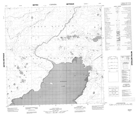 No Title Topographic Paper Map 085B06 at 1:50,000 scale