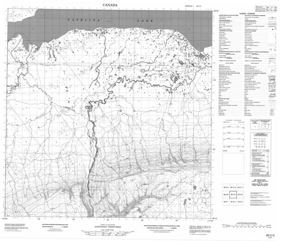 No Title Topographic Paper Map 085C05 at 1:50,000 scale