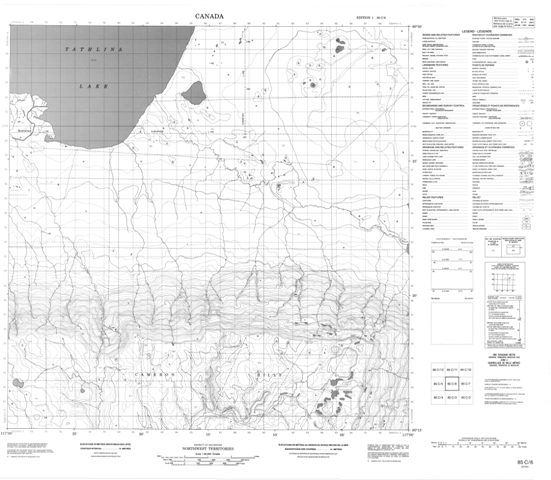 No Title Topographic Paper Map 085C06 at 1:50,000 scale
