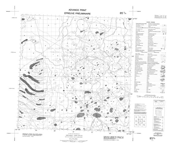 No Title Topographic Paper Map 085D14 at 1:50,000 scale