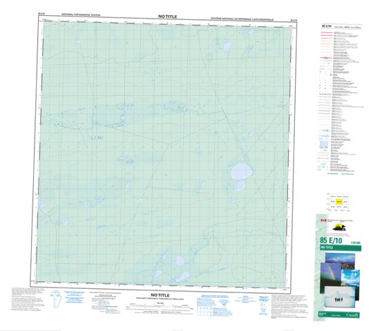No Title Topographic Paper Map 085E10 at 1:50,000 scale