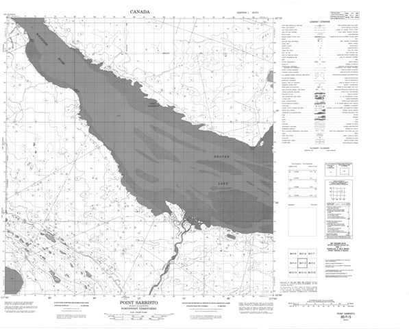 Point Sarristo Topographic Paper Map 085F03 at 1:50,000 scale