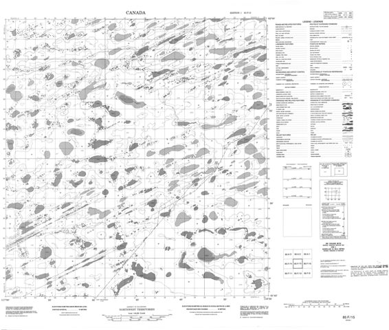 No Title Topographic Paper Map 085F15 at 1:50,000 scale