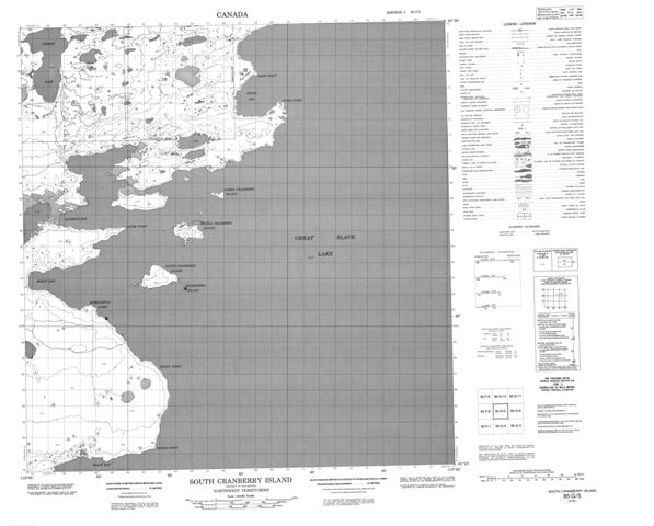 South Cranberry Island Topographic Paper Map 085G05 at 1:50,000 scale