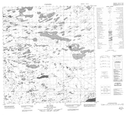 No Title Topographic Paper Map 085G13 at 1:50,000 scale