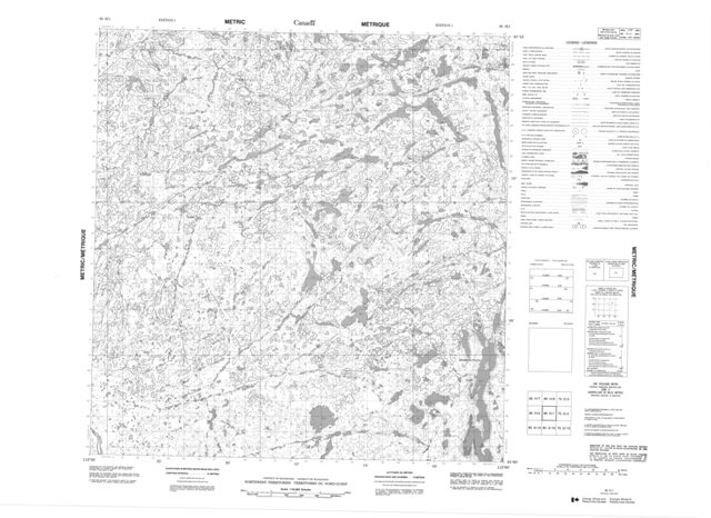 No Title Topographic Paper Map 085H01 at 1:50,000 scale