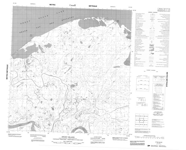 Stony Island Topographic Paper Map 085H06 at 1:50,000 scale