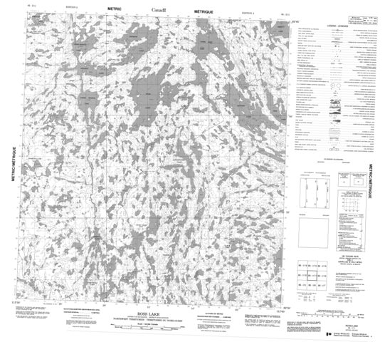 Ross Lake Topographic Paper Map 085I11 at 1:50,000 scale