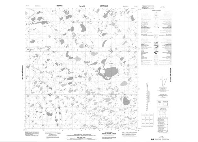 No Title Topographic Paper Map 085K06 at 1:50,000 scale