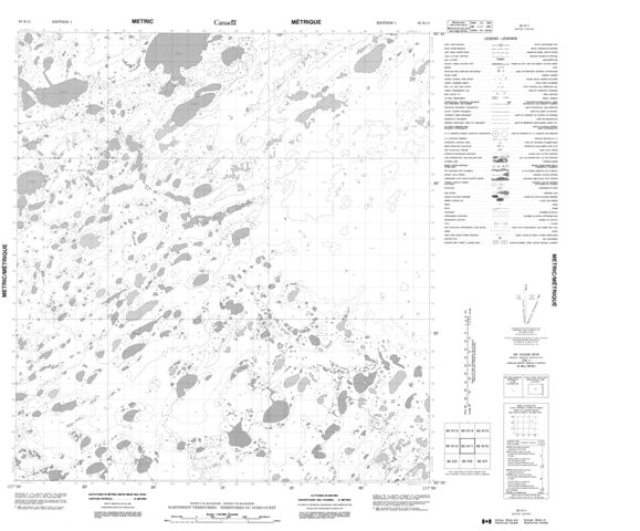 No Title Topographic Paper Map 085K11 at 1:50,000 scale