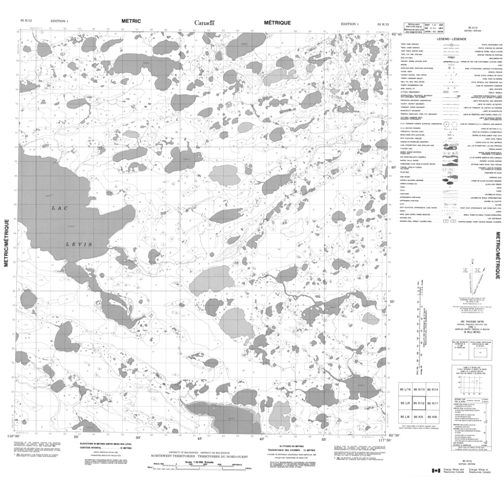 No Title Topographic Paper Map 085K12 at 1:50,000 scale