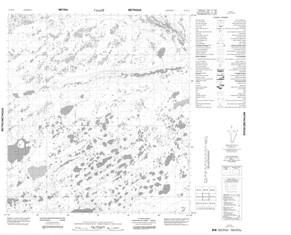 No Title Topographic Paper Map 085K14 at 1:50,000 scale