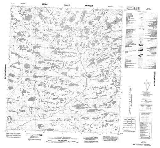 No Title Topographic Paper Map 085M03 at 1:50,000 scale