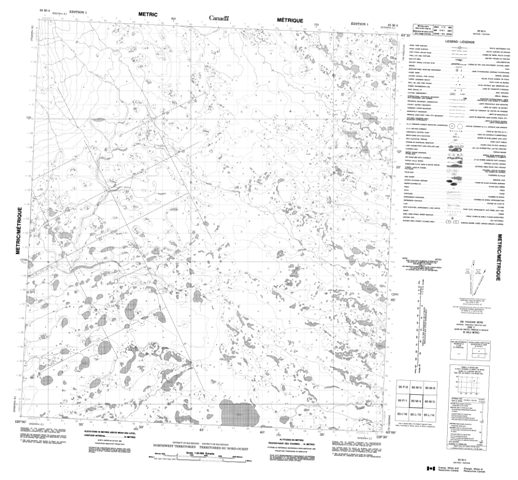 No Title Topographic Paper Map 085M04 at 1:50,000 scale