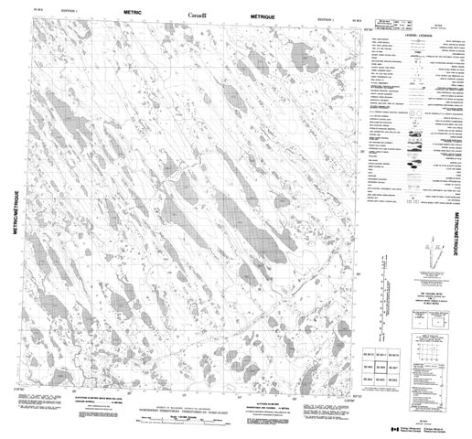 No Title Topographic Paper Map 085M06 at 1:50,000 scale