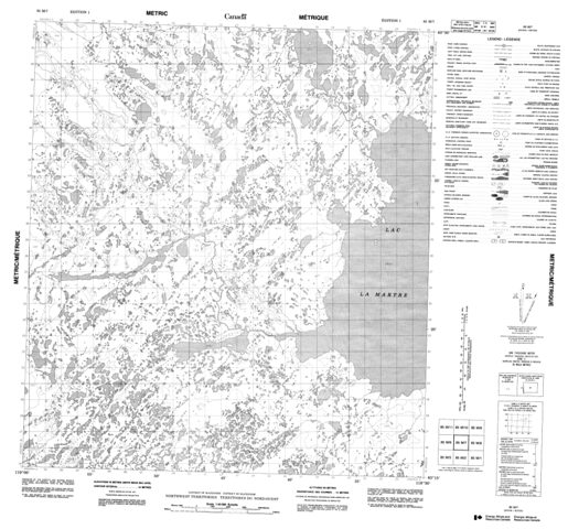 No Title Topographic Paper Map 085M07 at 1:50,000 scale