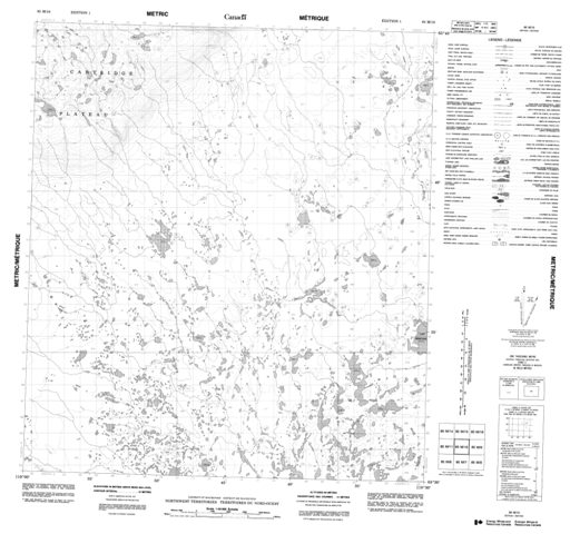 No Title Topographic Paper Map 085M10 at 1:50,000 scale