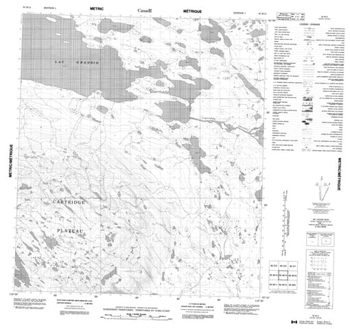 No Title Topographic Paper Map 085M15 at 1:50,000 scale