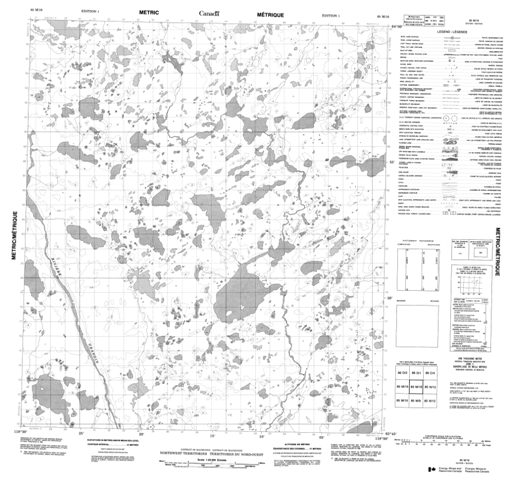 No Title Topographic Paper Map 085M16 at 1:50,000 scale