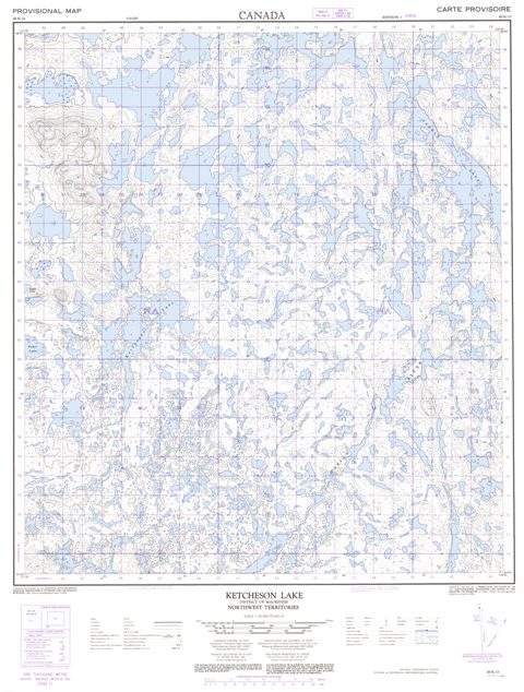 Ketcheson Lake Topographic Paper Map 085N15 at 1:50,000 scale