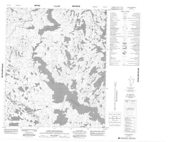 Lake Providence Topographic Paper Map 086A16 at 1:50,000 scale
