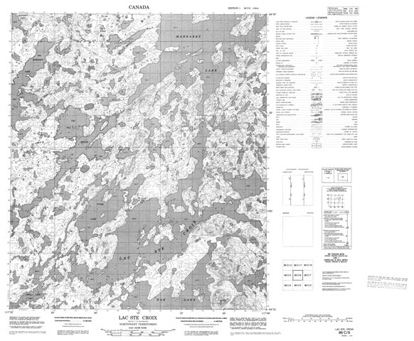 Lac Ste Croix Topographic Paper Map 086C06 at 1:50,000 scale