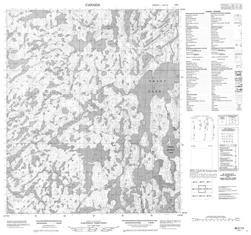 No Title Topographic Paper Map 086C15 at 1:50,000 scale