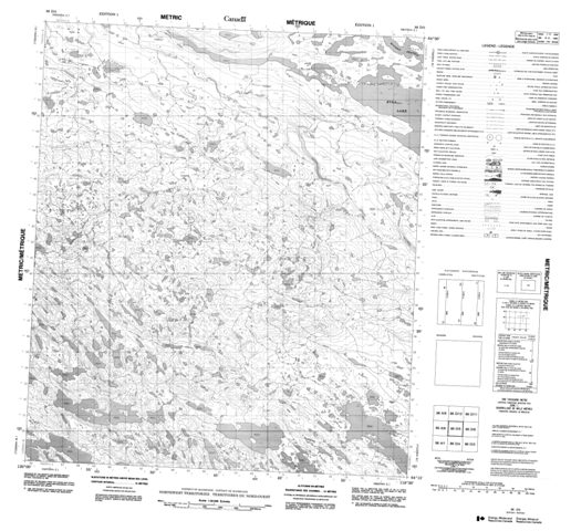 No Title Topographic Paper Map 086D05 at 1:50,000 scale