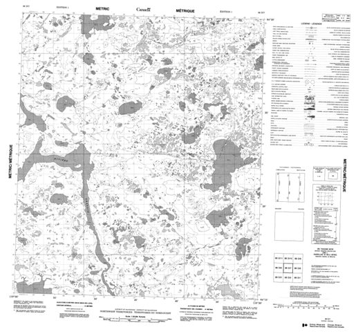 No Title Topographic Paper Map 086D07 at 1:50,000 scale