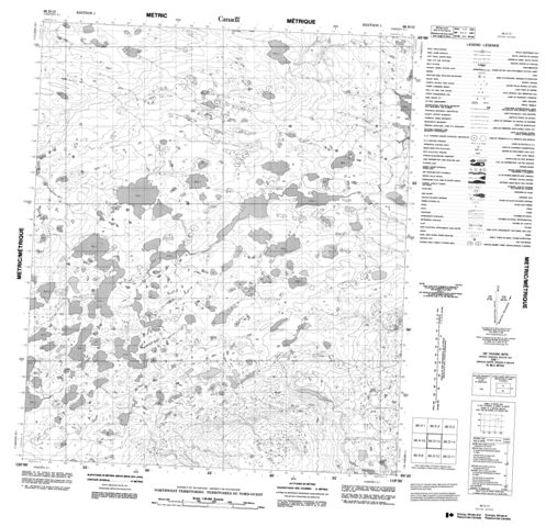 No Title Topographic Paper Map 086D13 at 1:50,000 scale