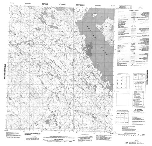 No Title Topographic Paper Map 086D15 at 1:50,000 scale