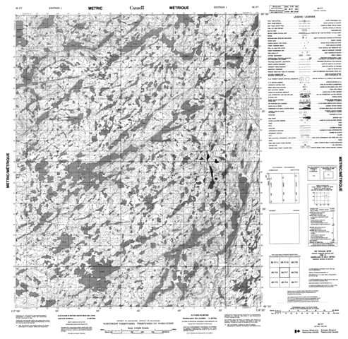 No Title Topographic Paper Map 086F07 at 1:50,000 scale